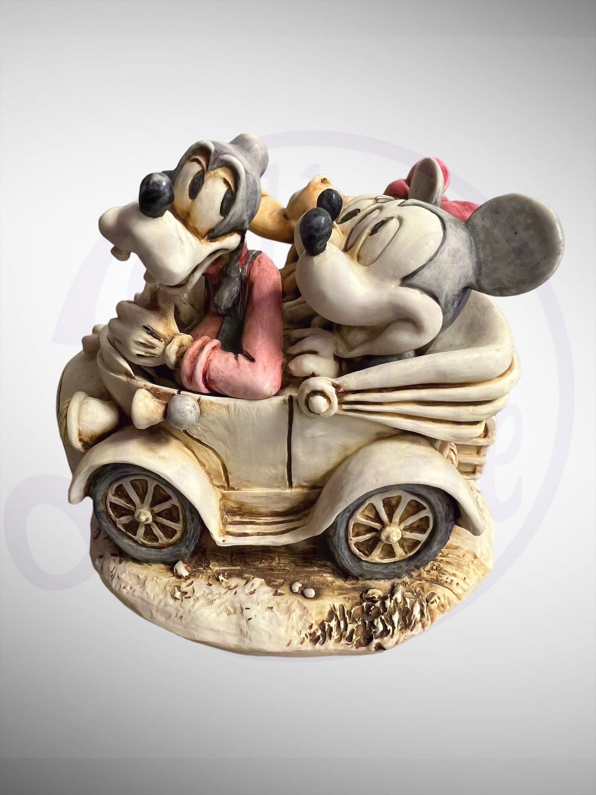 Harmony Kingdom Box - Disney Fabulous Five Out For A Drive Mickey Minnie Donald Goofy Pluto Figurine No Box